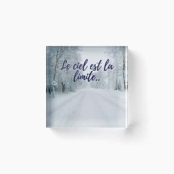 Item preview, Sky is not the limit - popular french quotes theme gifts  designed and sold by RebelliousRosee.