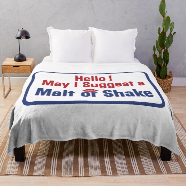 Item preview, HELLO! MAY I SUGGEST A MALT OR SHAKE? designed and sold by ThrowbackAds.