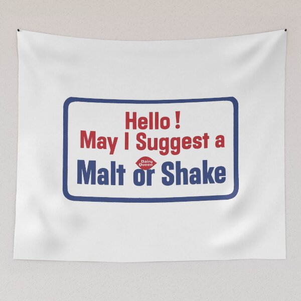 Item preview, HELLO! MAY I SUGGEST A MALT OR SHAKE? designed and sold by ThrowbackAds.