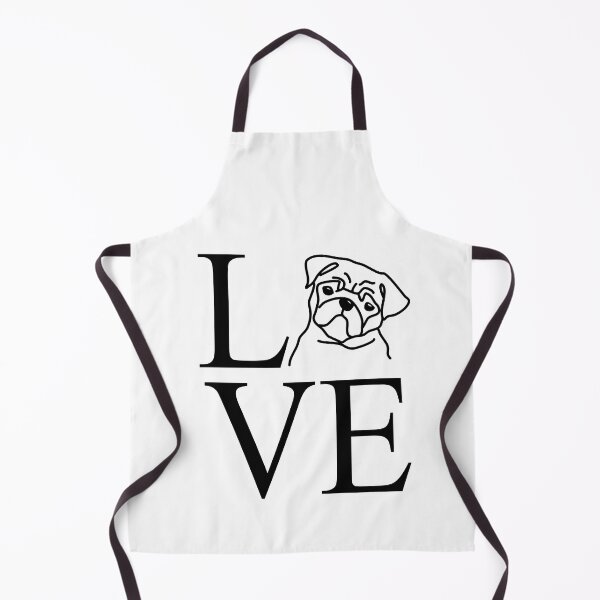 Item preview, love dear pug, pug designed and sold by dog-shirt.