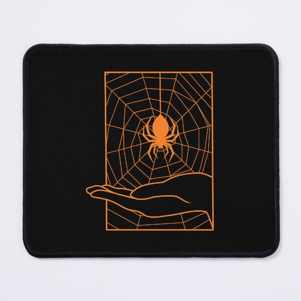 Item preview, Dangling Spider Pumpkin Orange Line Art designed and sold by ObsidianDaz.