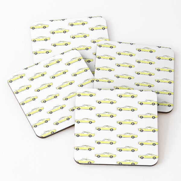 Item preview, Yellow 60s FM Fastback designed and sold by MandyCarsArts.
