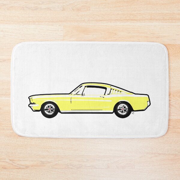 Item preview, Yellow 60s FM Fastback designed and sold by MandyCarsArts.