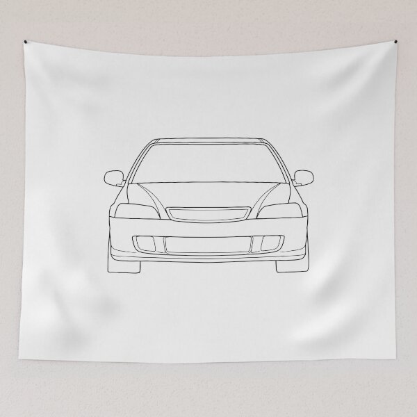Item preview, Honda Civic MA MB MC black lines designed and sold by EdimDesign.