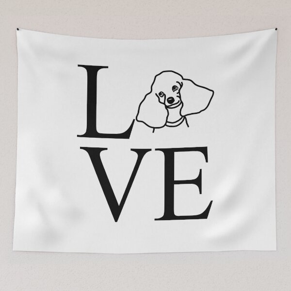 Item preview, love dear poodle, poodle designed and sold by dog-shirt.