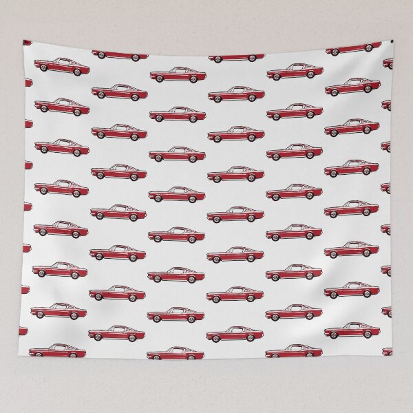 Item preview, Deep Red 60s FM Fastback designed and sold by MandyCarsArts.