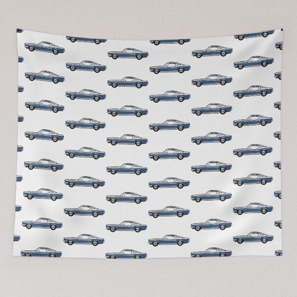 Item preview, Deep Blue 60s FM Fastback designed and sold by MandyCarsArts.