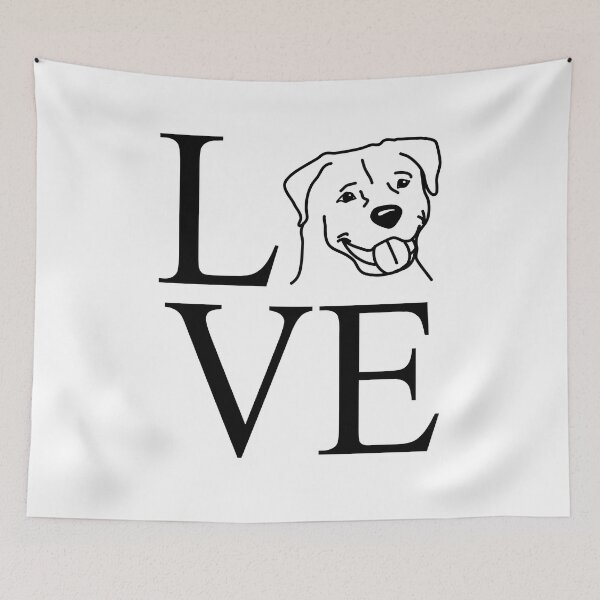 Item preview, love dear rottweiler designed and sold by dog-shirt.