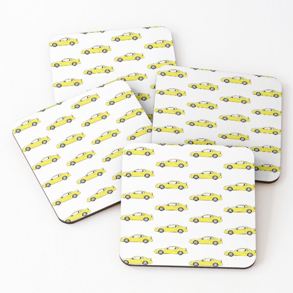 Item preview, Yellow 90s FM Fastback designed and sold by MandyCarsArts.