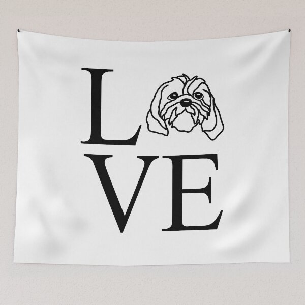 Item preview, love love shih tzu designed and sold by dog-shirt.