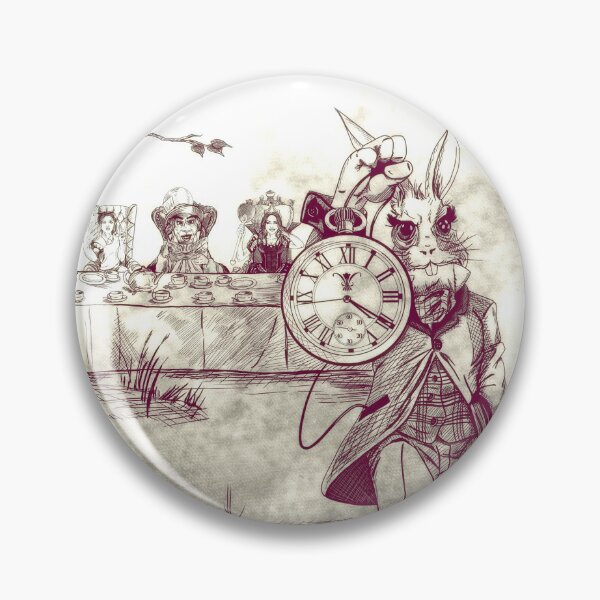 Alice in Wonderland, White Rabbit Checking his Watch, Vintage Alice,   Clock for Sale by EclecticAtHeART