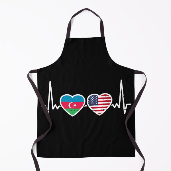 Item preview, Azerbaijan USA Flag Azerbaijani American Heart designed and sold by max-it-out.