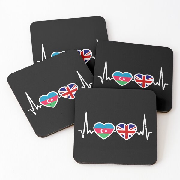 Item preview, Azerbaijan Great Britain Flag Azerbaijani British Heart designed and sold by max-it-out.