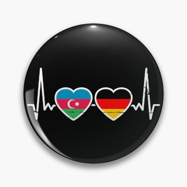 Item preview, Azerbaijan Germany Flag Azerbaijani German Heart designed and sold by max-it-out.
