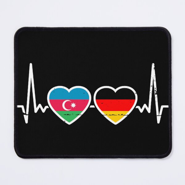 Item preview, Azerbaijan Germany Flag Azerbaijani German Heart designed and sold by max-it-out.