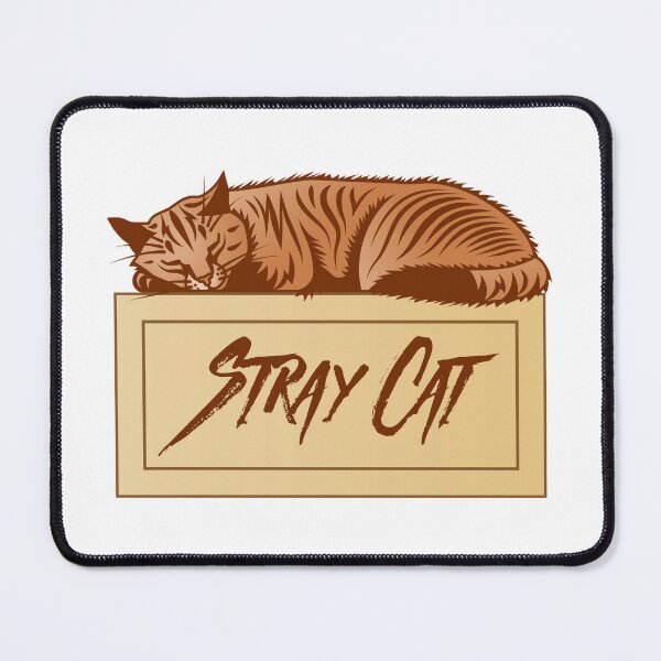 Cat Mouse Meme, Rubber Desktop Mat, Floppa Mouse Pad, Rubber Mouse Pad