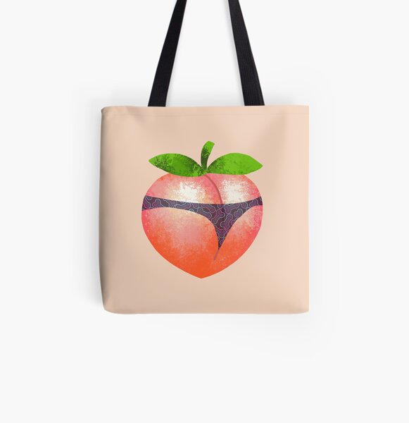 Peach Fruit In A Dick Pattern Panties Art Board Print for Sale by  okpinsArtDesign