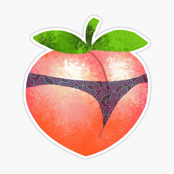 Peach Bum, Clip Art Fruits, Fruit Art Print, Inappropriate Stickers, NSFW  Stickers, Adult Svg, Adult Stickers, Mature Art, Digital Download