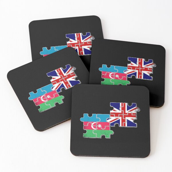 Item preview, Azerbaijan Great Britain Flag Azerbaijani British designed and sold by max-it-out.
