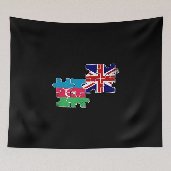 Item preview, Azerbaijan Great Britain Flag Azerbaijani British designed and sold by max-it-out.