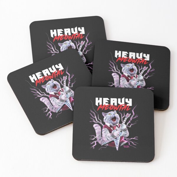 Item preview, Heavy Meowtal Cat Playing Metal Guitar Funny Shirt Cat Lover designed and sold by Lemed36tea.