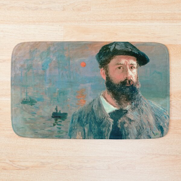 Item preview, Claude Monet Self Portrait with a Beret in front of the Impression, Sunrise - digital recreation designed and sold by NickoPrints.