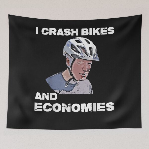 Item preview, I Crash Bikes And Economies Joe Biden Falling Off Bike Funny designed and sold by Lemed36tea.
