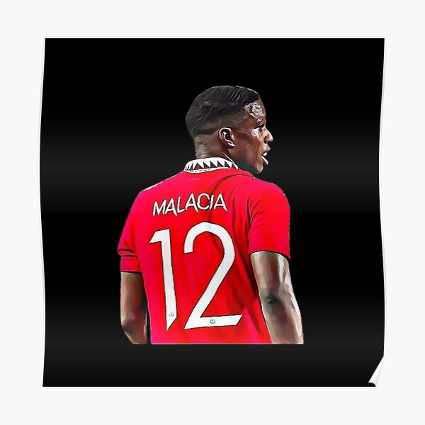 "Tyrell Malacia Jersey Number - Manchester United" Poster for Sale by