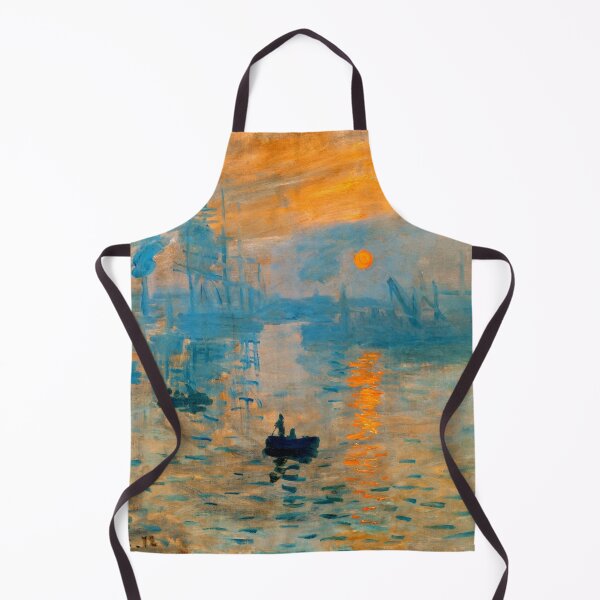 Item preview, Impression, Sunrise - Impression, soleil levant - blue and orange digital recreation designed and sold by NickoPrints.