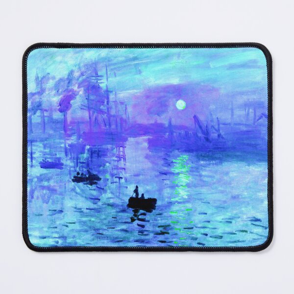 Item preview, Impression, Sunrise - Impression, soleil levant - cool colors digital recreation designed and sold by NickoPrints.