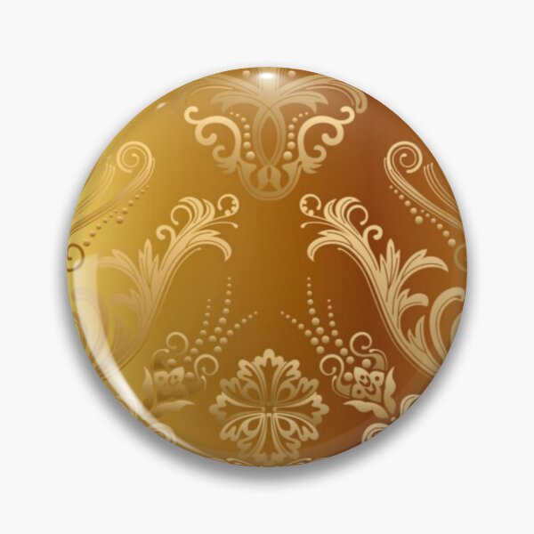 Item preview, Asian gold  and black ornament pattern designed and sold by SKMAXX.