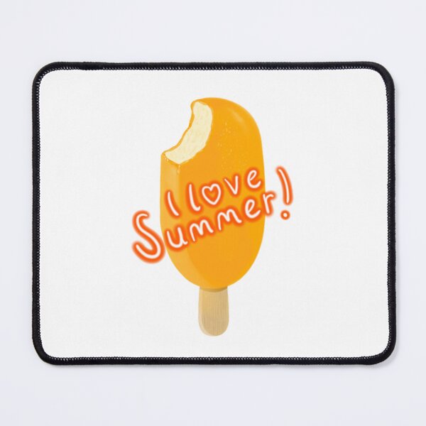 Item preview, I love Summer! ice lolly, white. designed and sold by Bumpulous.