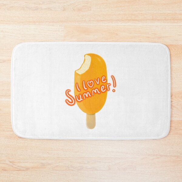 Item preview, I love Summer! ice lolly, white.  designed and sold by Bumpulous.