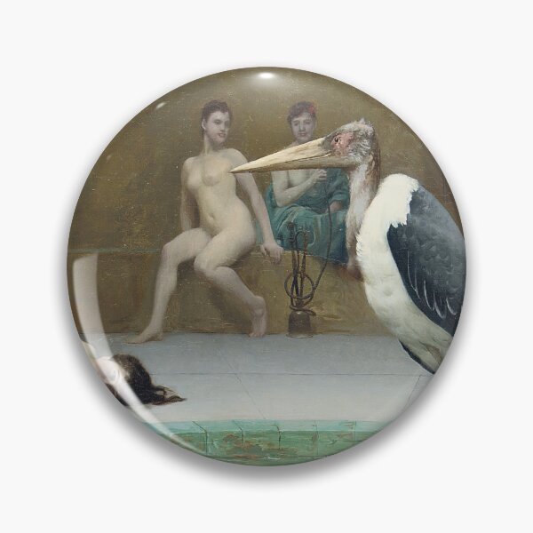 Item preview, Jean-Leon Gerome -The Stork in the Harem Bath House designed and sold by TeeARTHY.