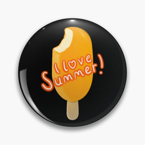 Item preview, I love Summer! ice lolly, black.  designed and sold by Bumpulous.