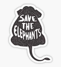 Save the Elephants Sticker