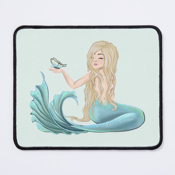 Item preview, Animal Rescue Butterfly Save Oceans Girl Mermaid Illustration designed and sold by CreativeBu.