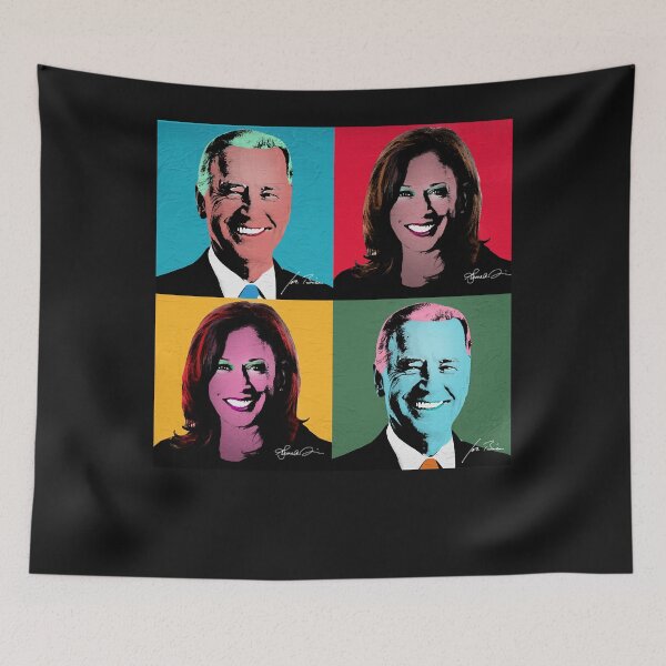 Item preview, BIDEN HARRIS Pop Art Portrait designed and sold by Scarlettreid.