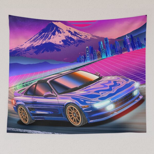 Item preview, Vaporwave Toyota  MR2 SW20 1989 designed and sold by JDM Guyvit.
