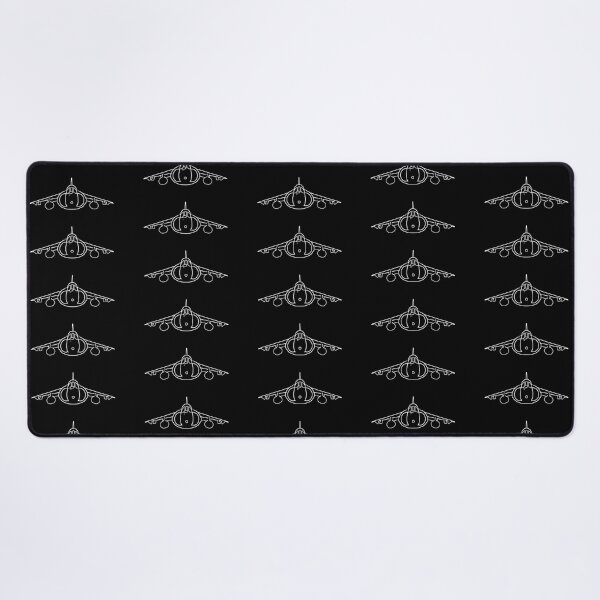 Item preview, Hawker Harrier classic British jump jet aircraft white minimal outline designed and sold by soitwouldseem.