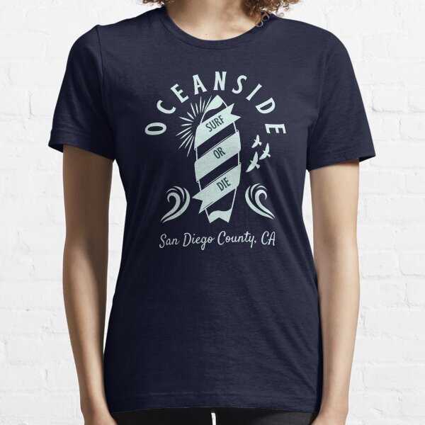 Item preview, Retro Surfboard Oceanside San Diego County California – Blue designed and sold by TimelessLocales.