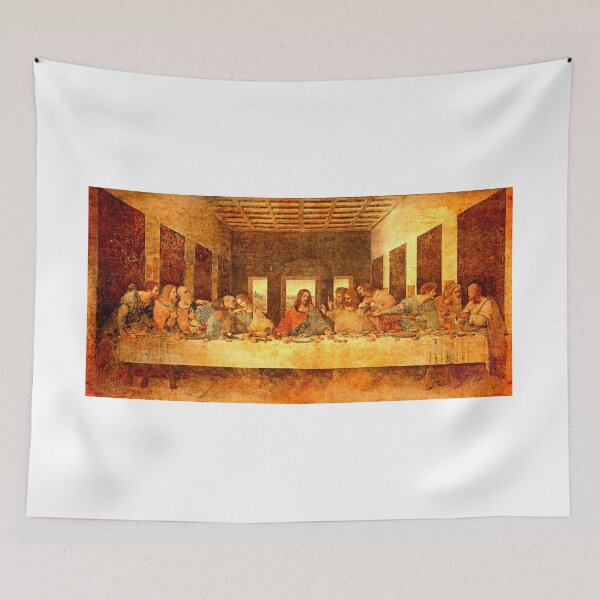 Item preview, The Last Supper by Leonardo da Vinci blended on old paper designed and sold by NickoPrints.