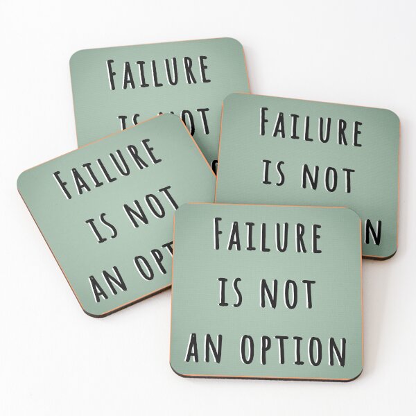 Item preview, Failure is not an option Motivational Design designed and sold by ihtisham007.