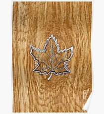 Sugar Maple Leaf in Style Poster