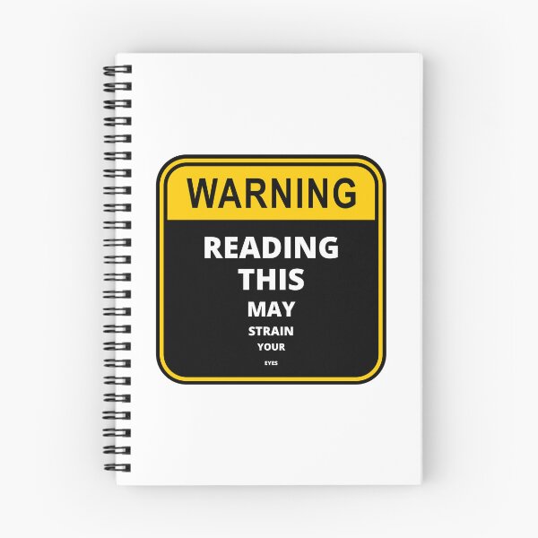 Item preview, WARNING Reading This May Strain Your Eyes designed and sold by peacefulcreator.