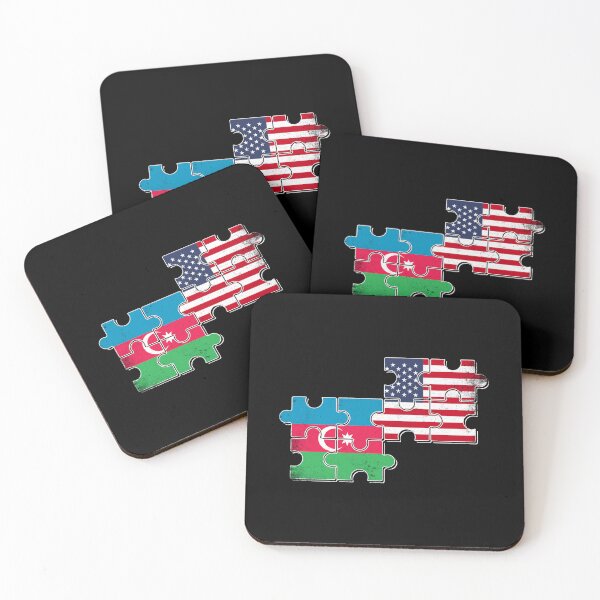 Item preview, Azerbaijan USA Flag Azerbaijani American designed and sold by max-it-out.