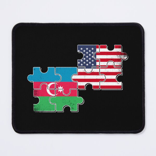 Item preview, Azerbaijan USA Flag Azerbaijani American designed and sold by max-it-out.