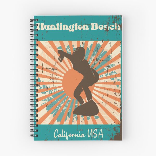 Item preview, Huntington Beach Retro Surfer Girl designed and sold by LanikaiBeach.