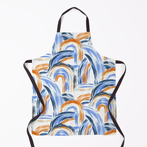 Item preview, Rainbows and Waterfalls - Orange and Blue designed and sold by TigaTiga.