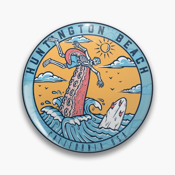 Item preview, Huntington Beach Skeleton Tentacle designed and sold by LanikaiBeach.